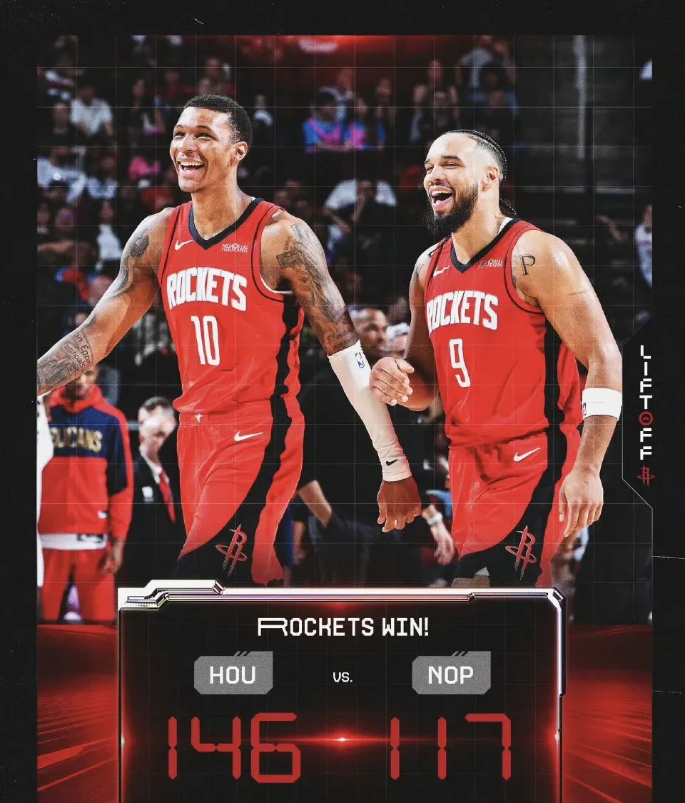 火箭险胜湖人，系列赛战果相随